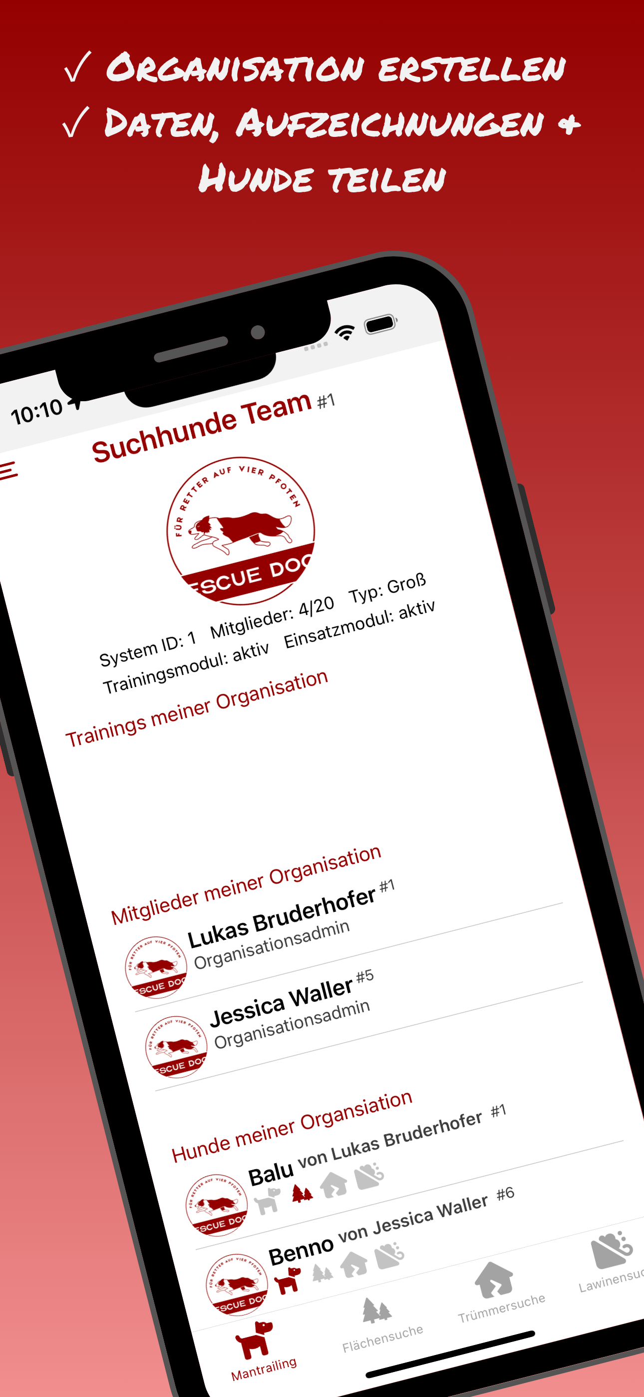 RescueDogs - The SearchDog App